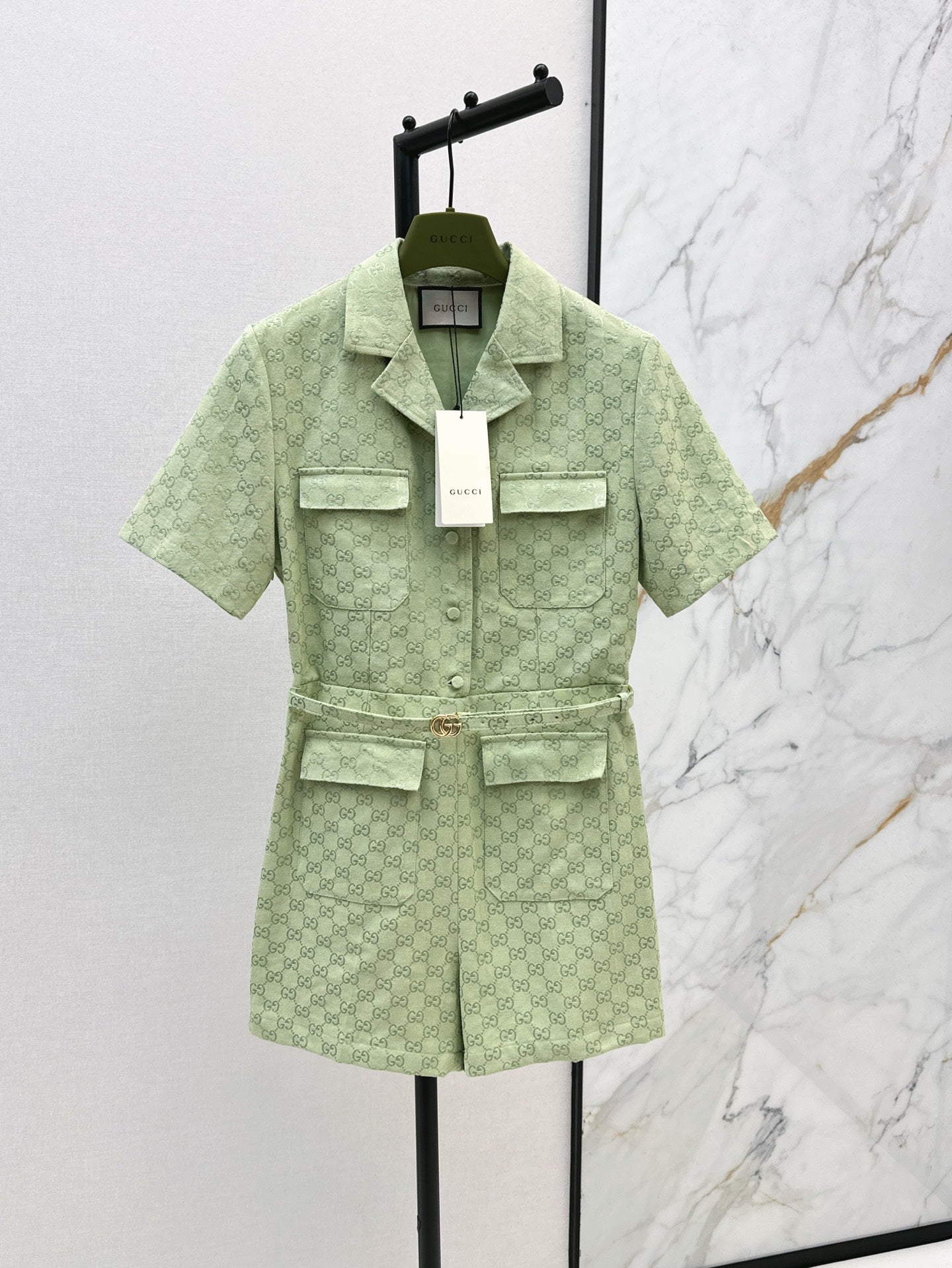 G 25SS jacquard jumpsuit