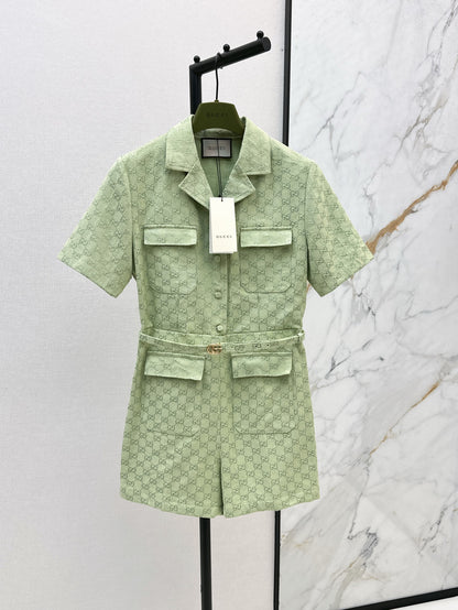 G 25SS jacquard jumpsuit
