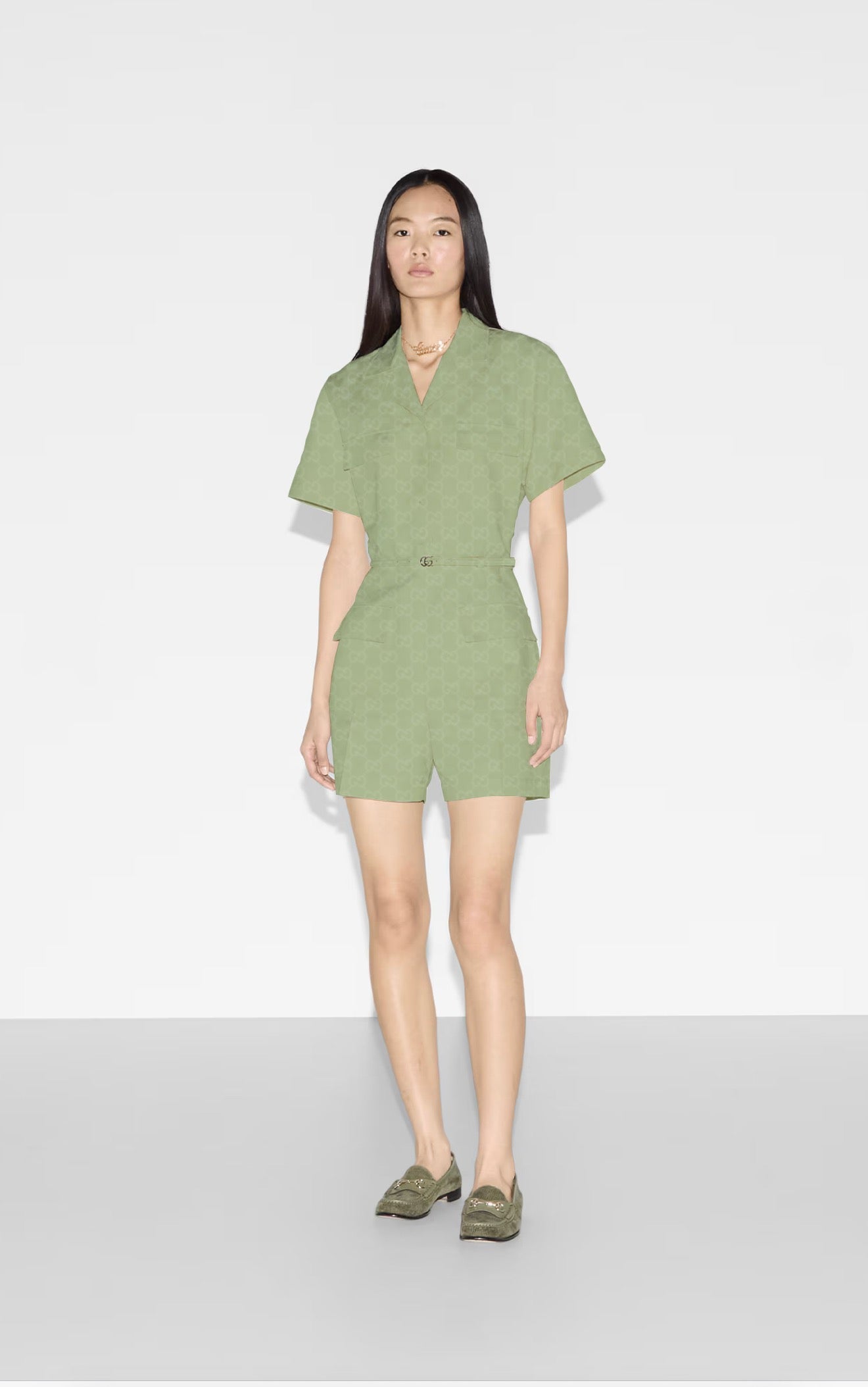 G 25SS jacquard jumpsuit