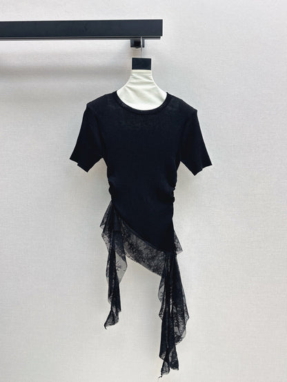 M 25SS Lace knitted shirt