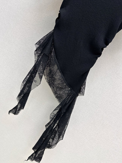 M 25SS Lace knitted shirt