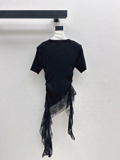 M 25SS Lace knitted shirt