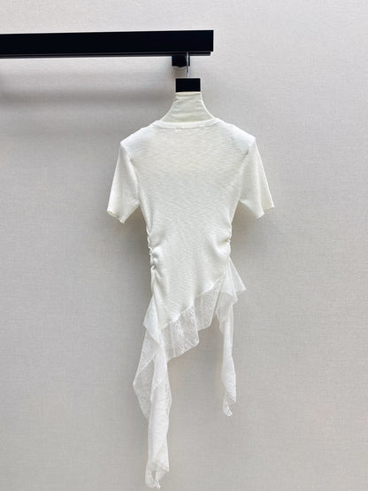 M 25SS Lace knitted shirt