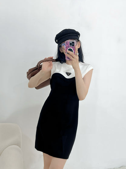 Pr 25SS Colorblocked dress