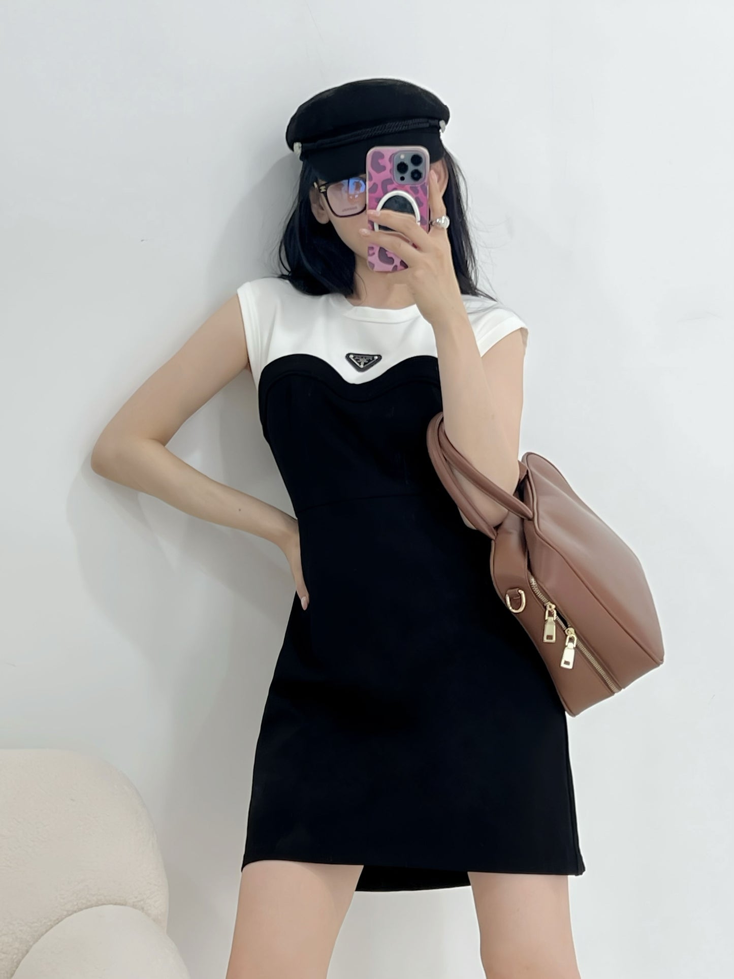 Pr 25SS Colorblocked dress