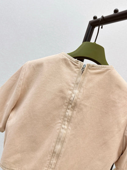 Gu 25SS Lace-up shirt