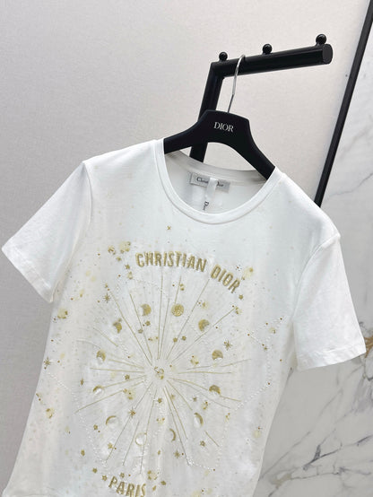 CD 25ss embroidered t-shirt