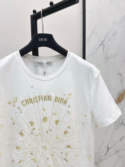 CD 25ss embroidered t-shirt