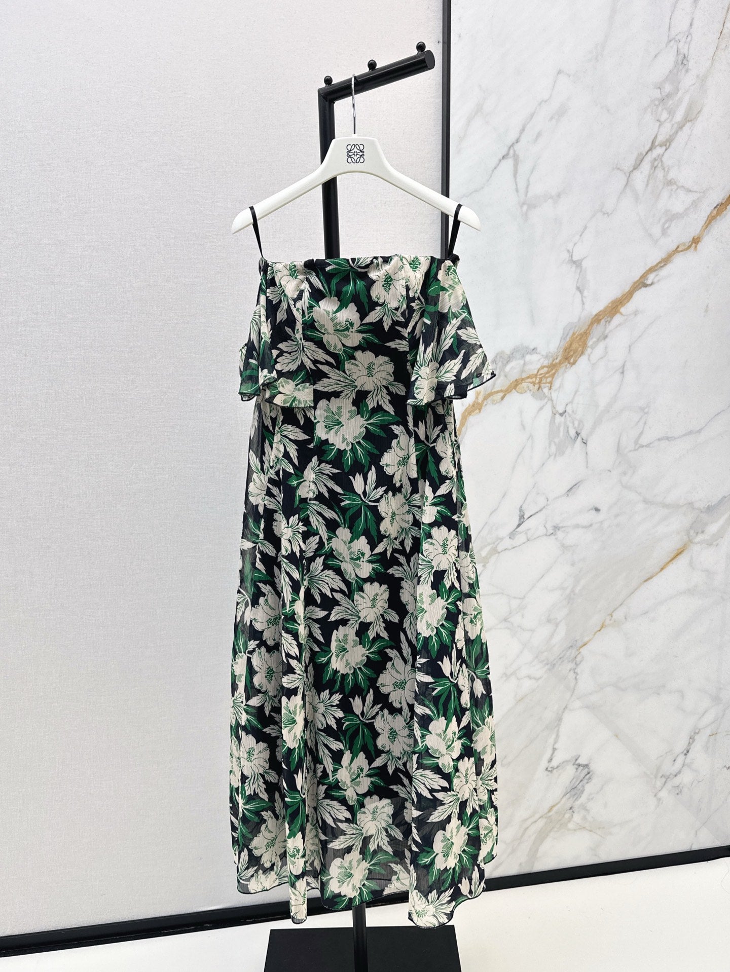 Lo 25ss print slip dress
