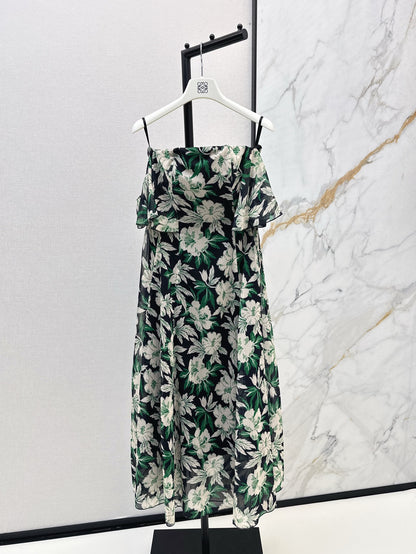 Lo 25ss print slip dress