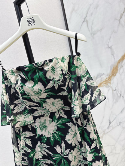 Lo 25ss print slip dress