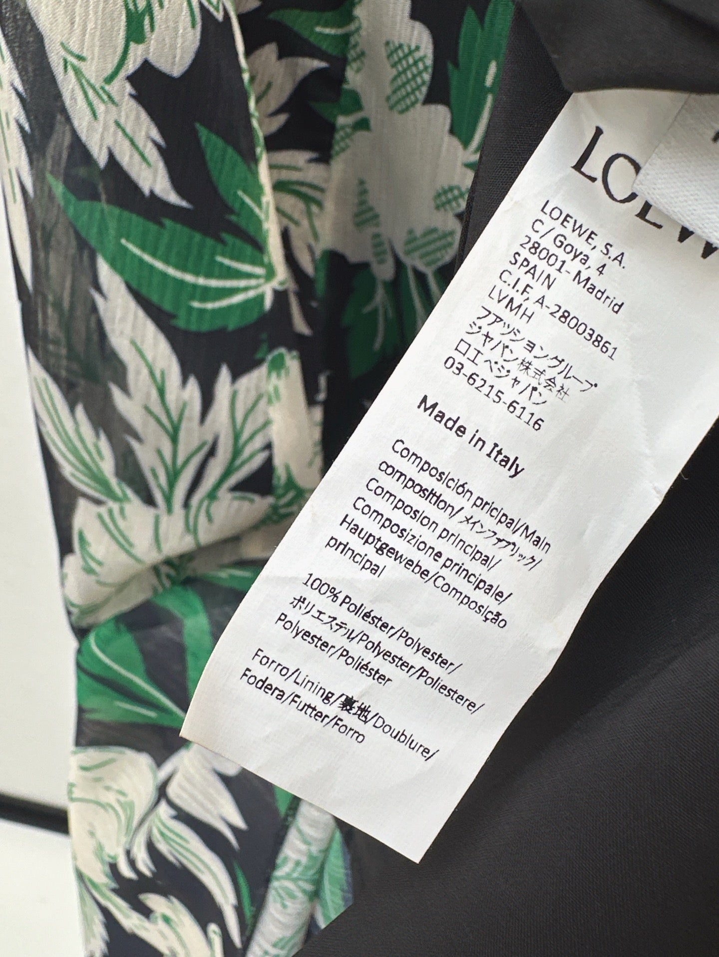 Lo 25ss print slip dress