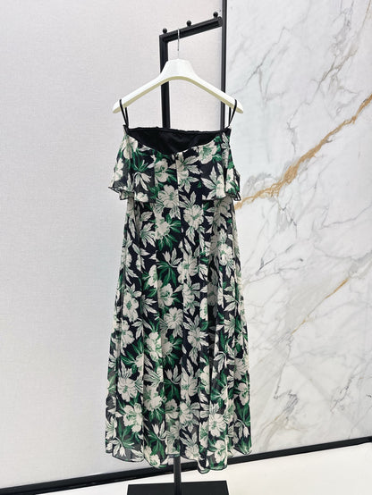 Lo 25ss print slip dress