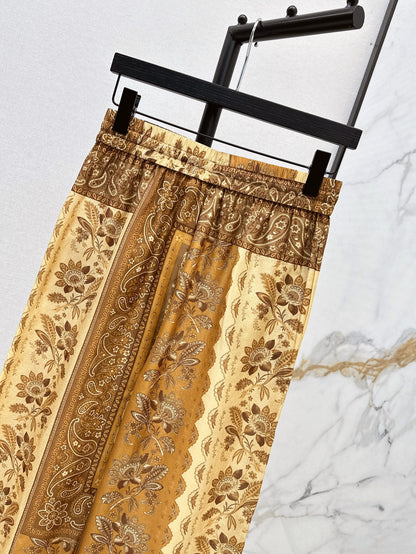 zim 25ss print silk pants