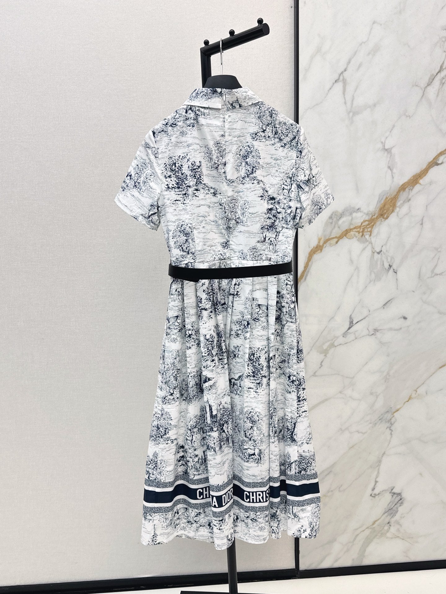 CD 25SS print shirt dress
