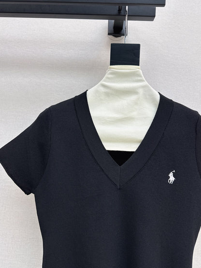 ral 25ss V-neck knit shirt