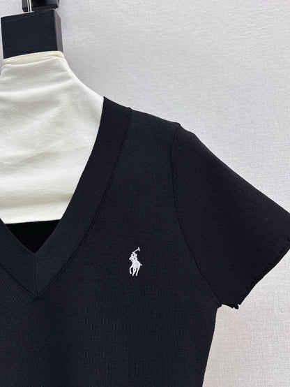 ral 25ss V-neck knit shirt