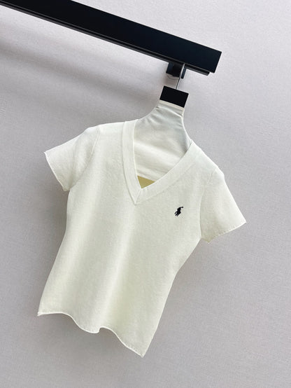 ral 25ss V-neck knit shirt