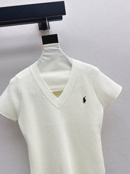 ral 25ss V-neck knit shirt