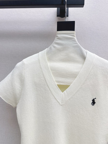 ral 25ss V-neck knit shirt