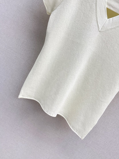 ral 25ss V-neck knit shirt