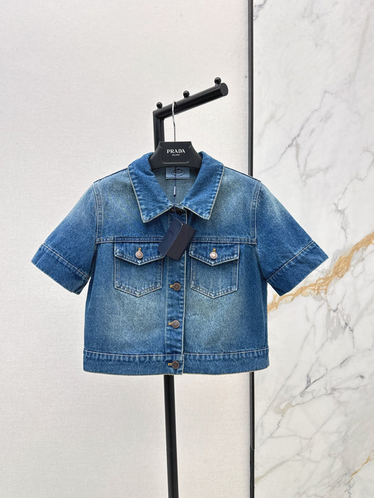 Pra 25ss crop denim jacket