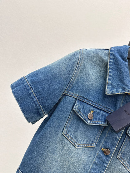 Pra 25ss crop denim jacket