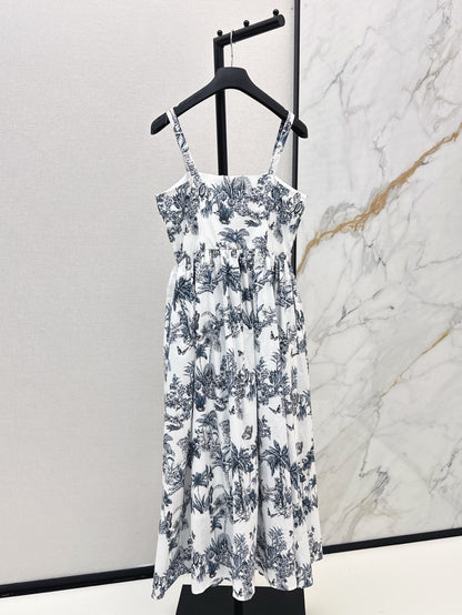 CD 25ss print slip dress