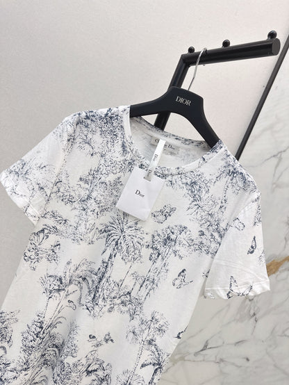 CD 25SS print t-shirt