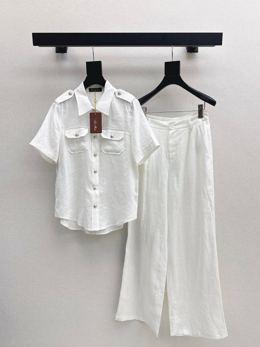 loro 25ss linen suit
