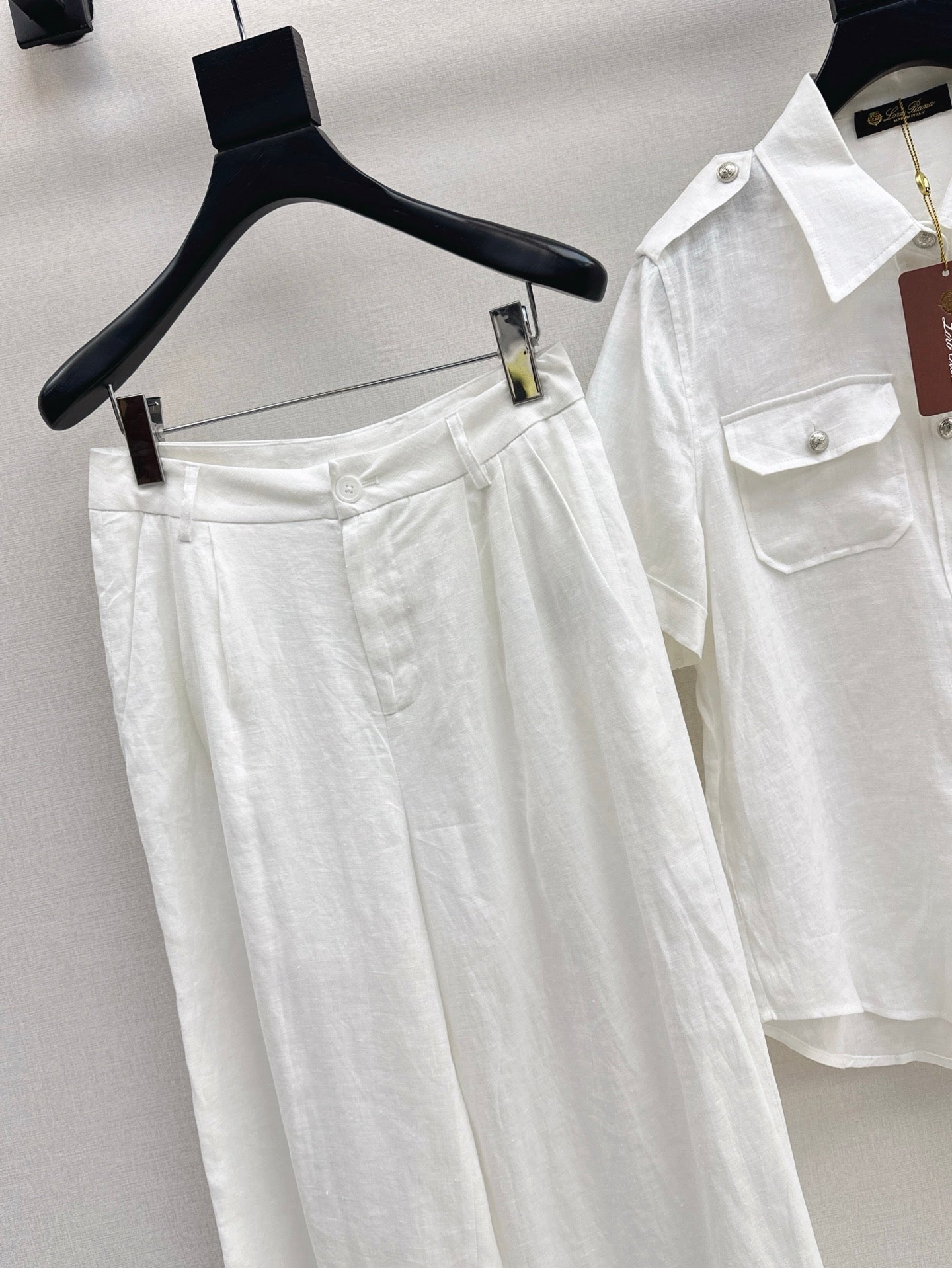 loro 25ss linen suit