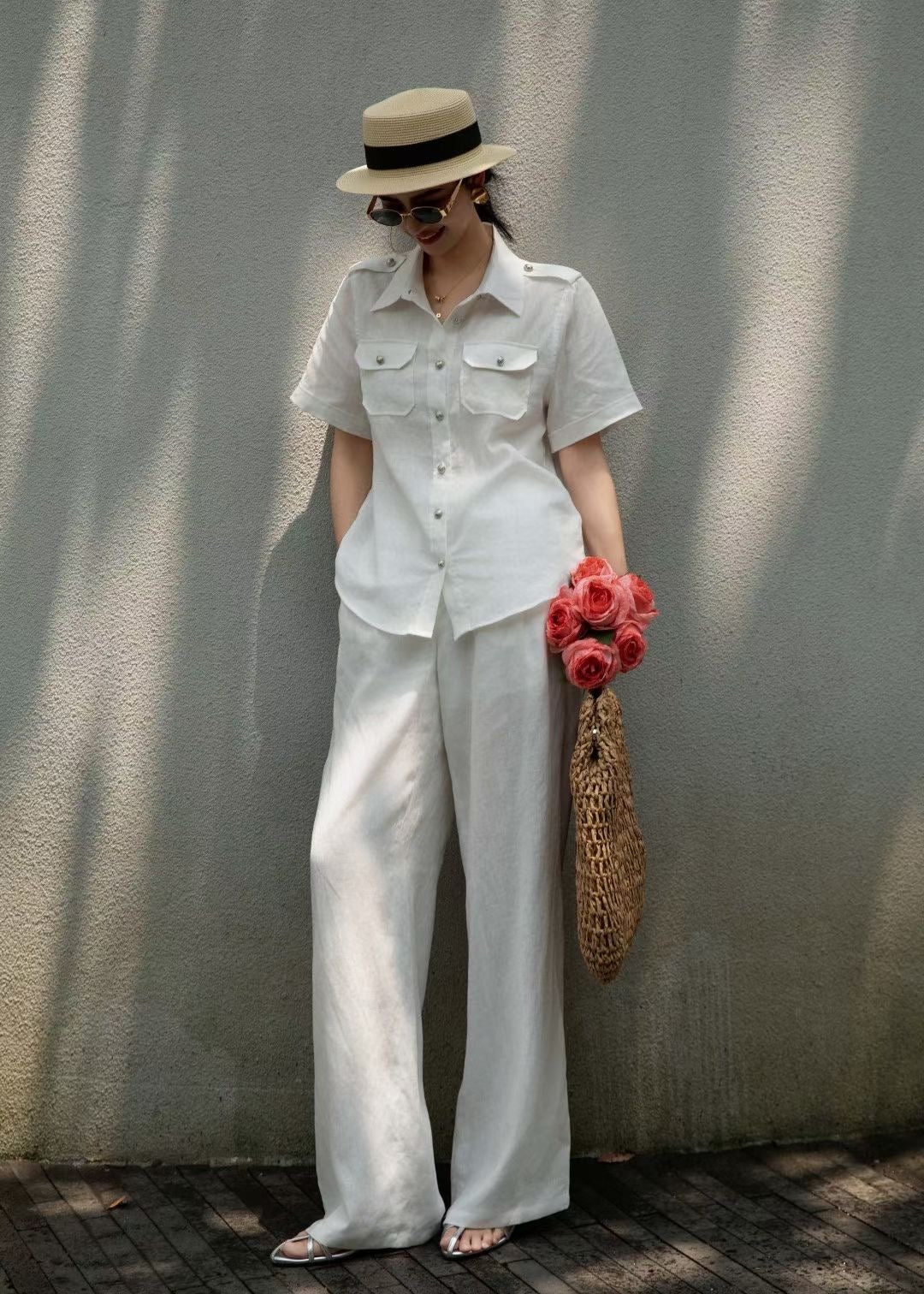 loro 25ss linen suit