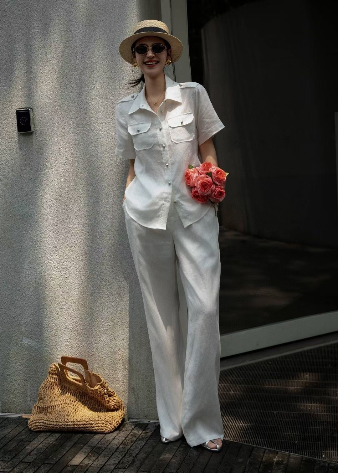loro 25ss linen suit