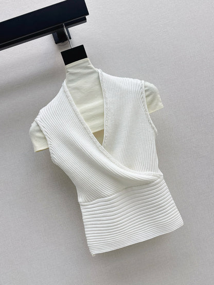 CD 25ss V-neck knit shirt