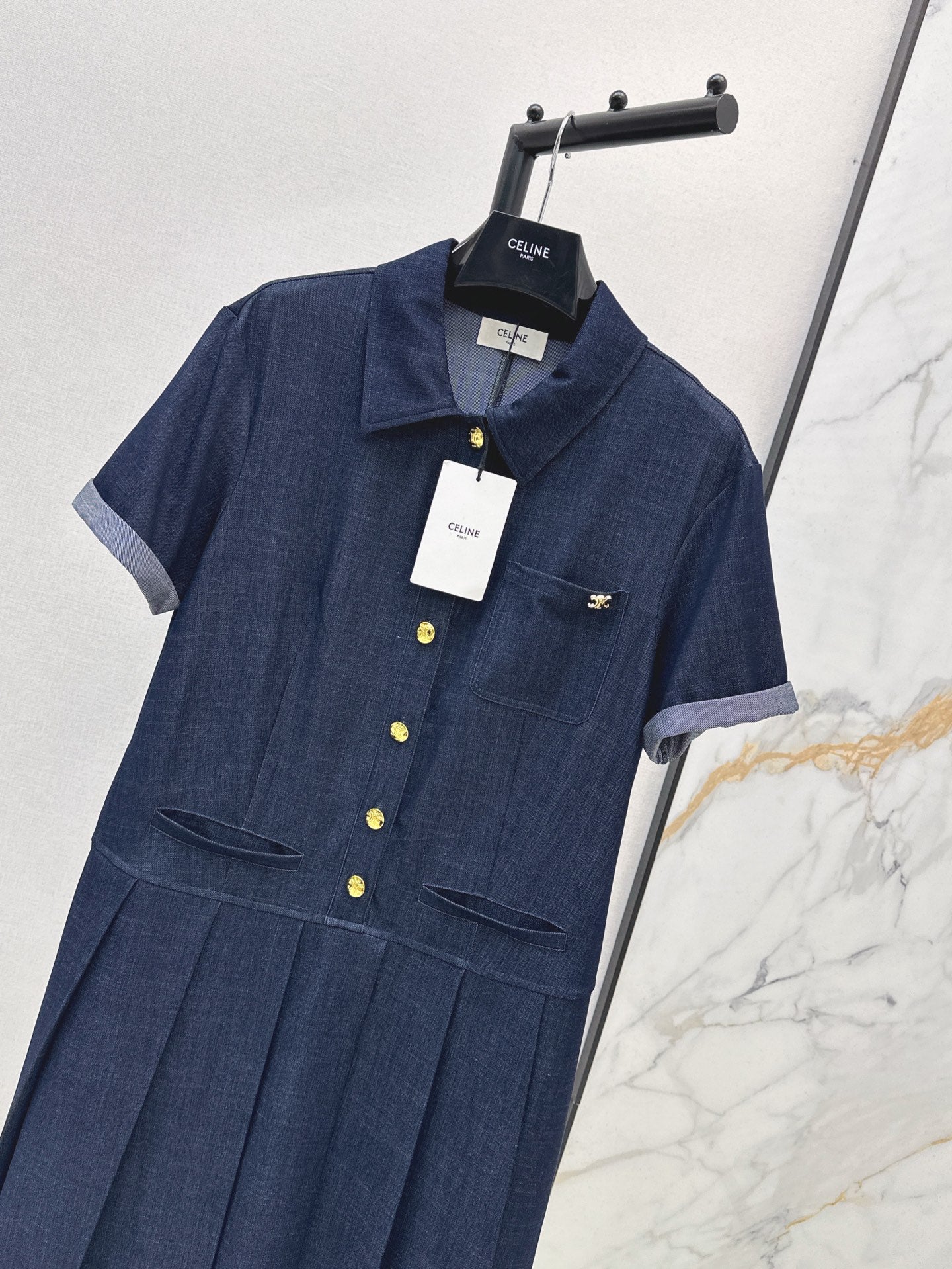 Ce 25SS denim dress