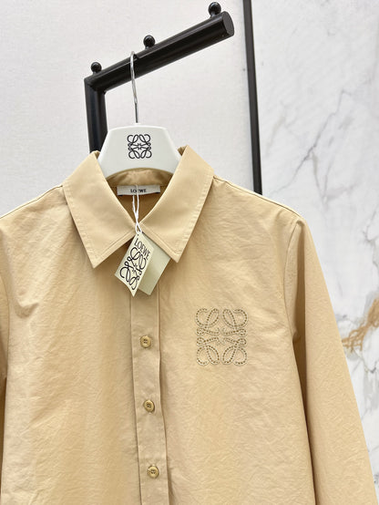 Loe 25ss embroidered shirt