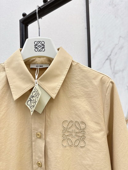 Loe 25ss embroidered shirt
