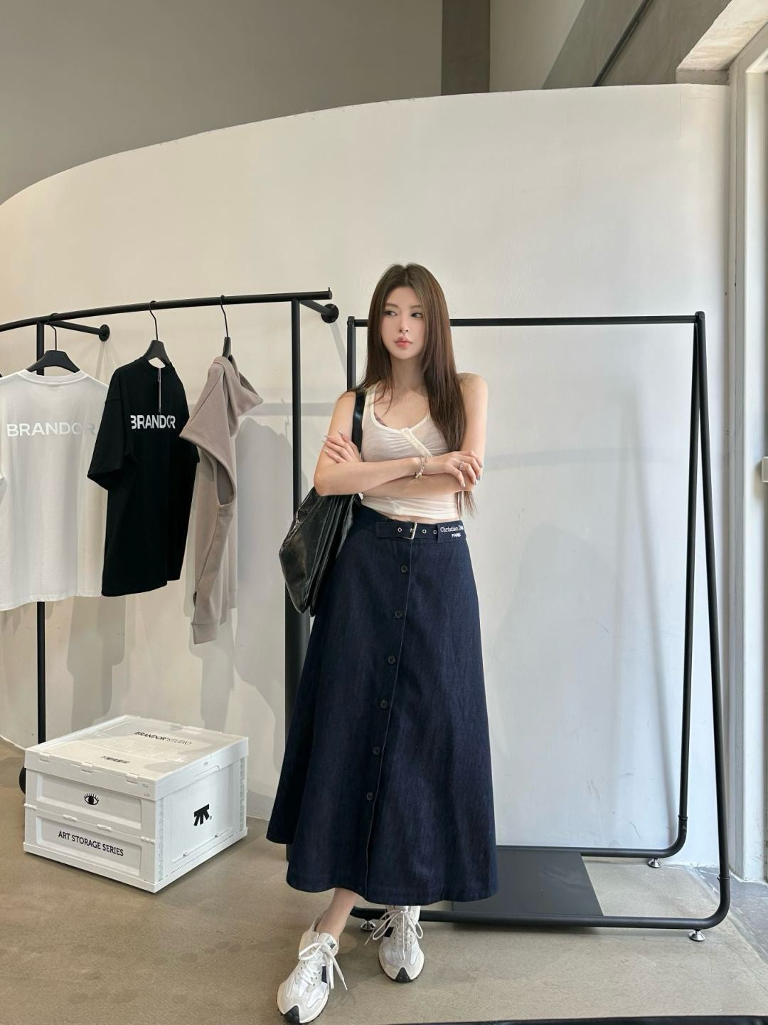 CD 25SS denim skirt