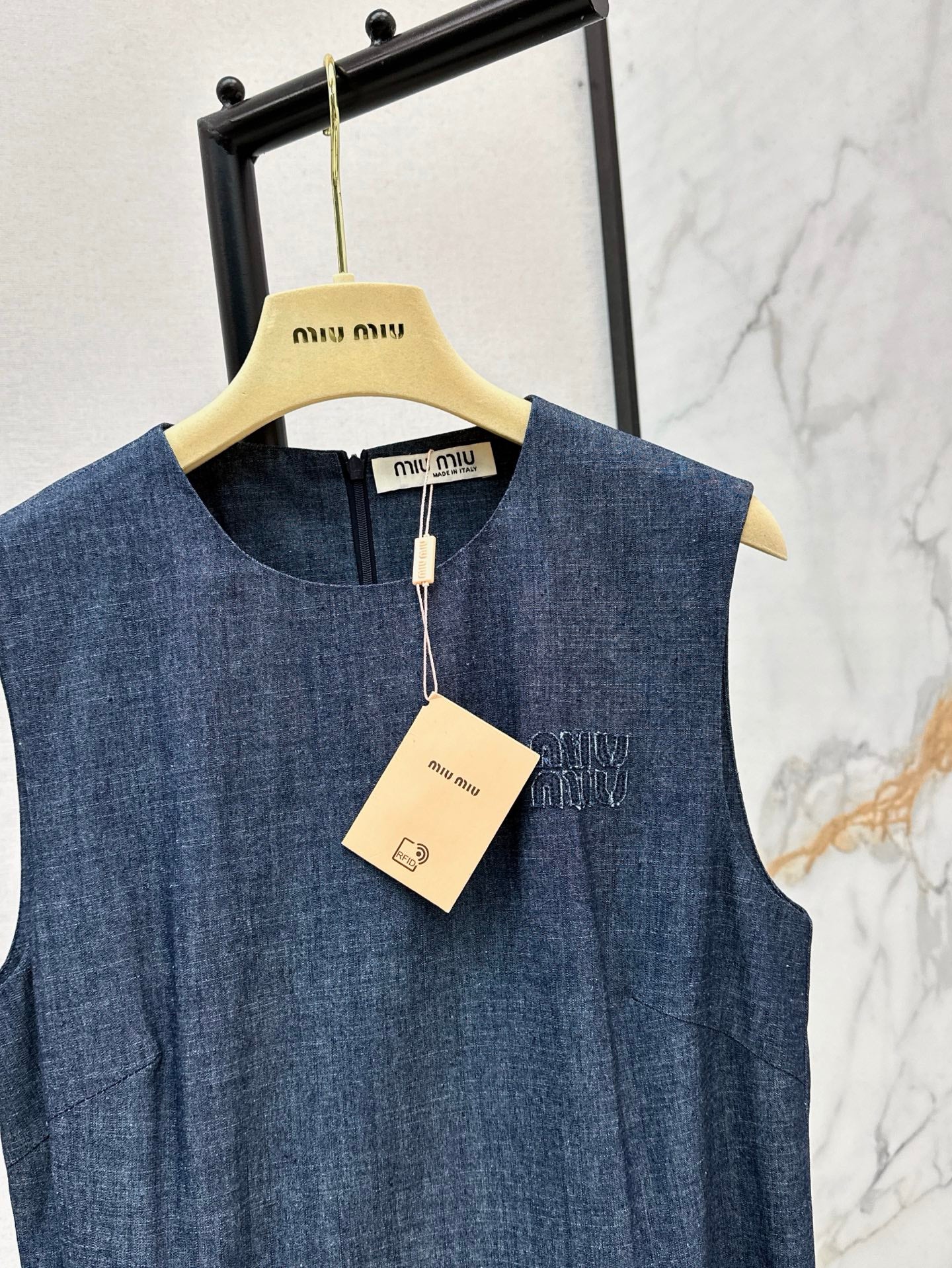 Miu 25ss denim dress