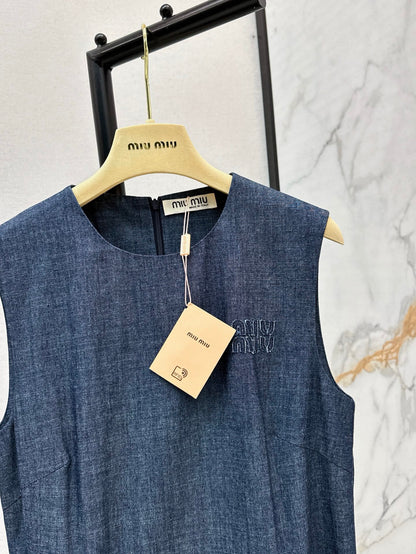 Miu 25ss denim dress