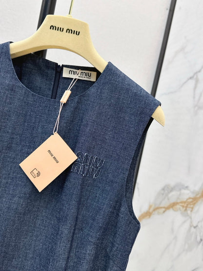 Miu 25ss denim dress