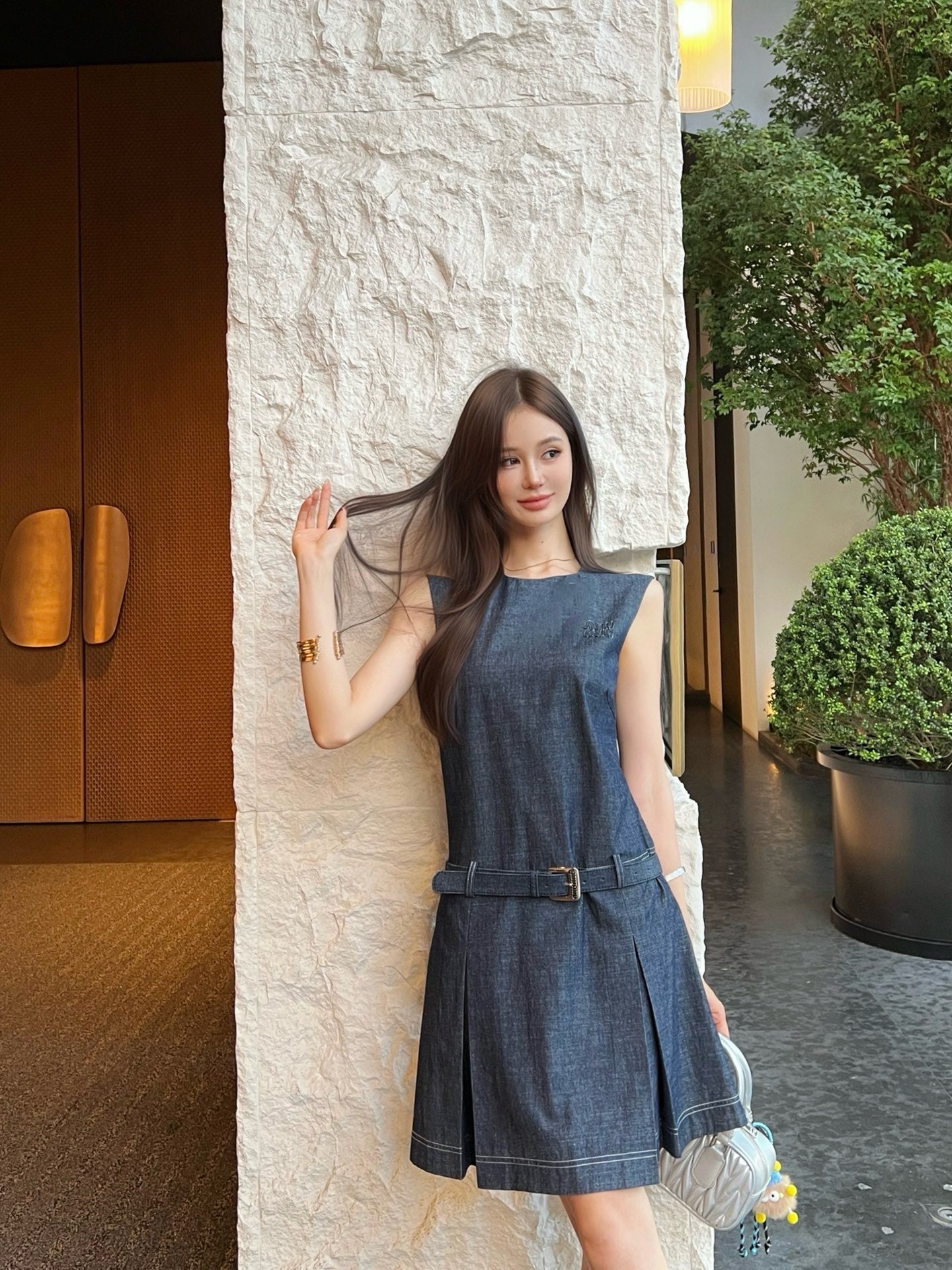 Miu 25ss denim dress