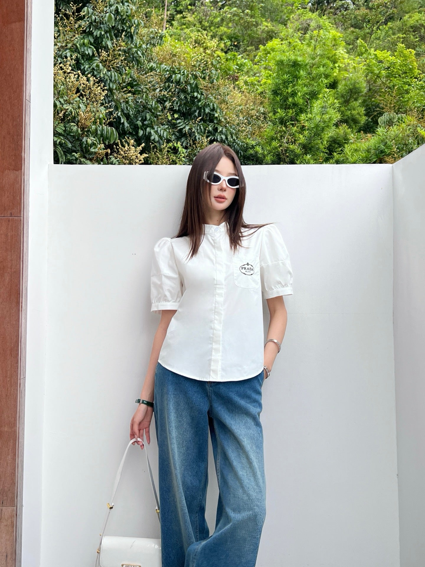 Pra 25ss embroidered shirt