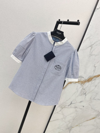 Pra 25ss embroidered shirt
