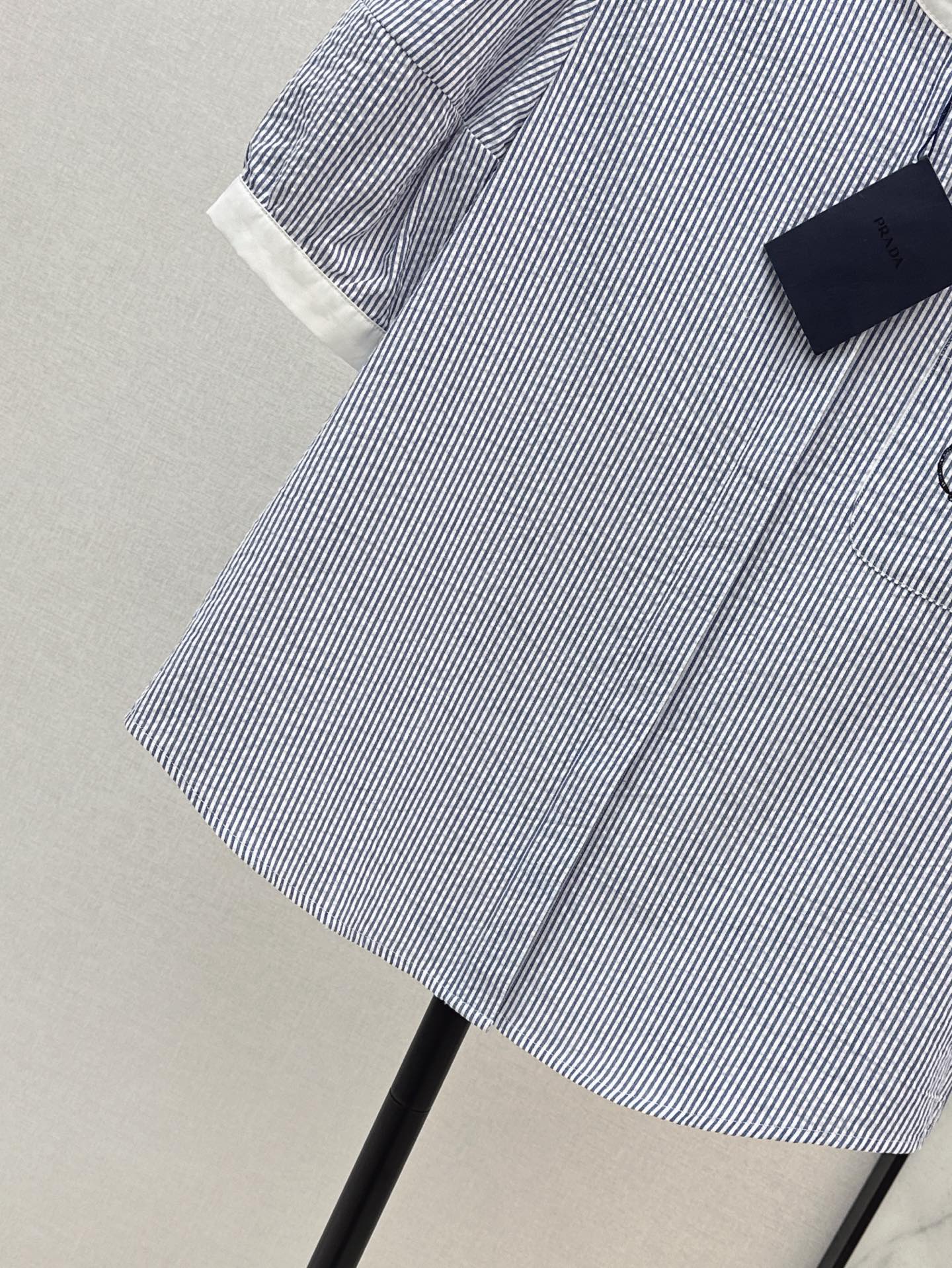 Pra 25ss embroidered shirt