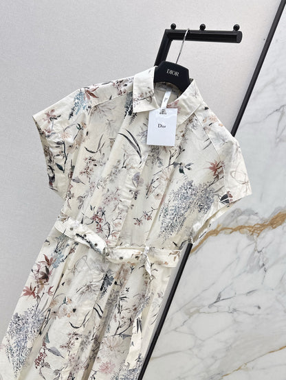 CD 25ss print shirt dress