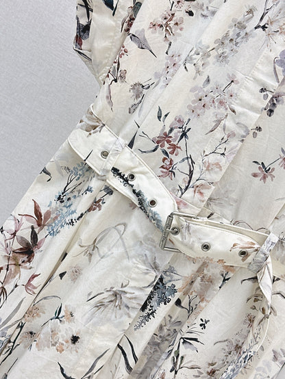 CD 25ss print shirt dress