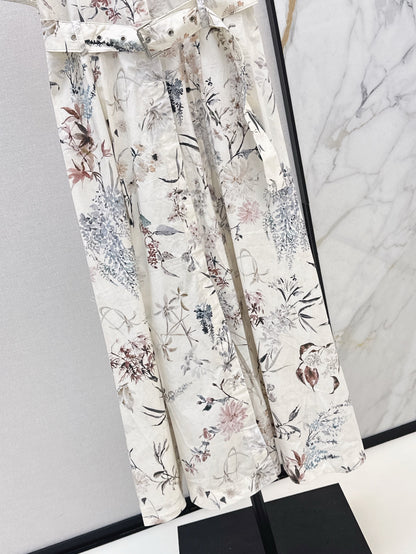 CD 25ss print shirt dress