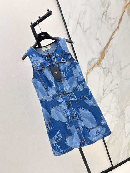 Fen 25ss denim dress