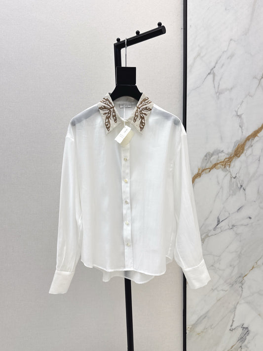 bru 25ss embroidered shirt